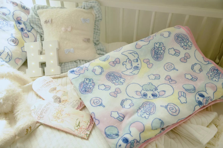 starlight mềm Nhật Bản nước mắt Meng thỏ thảm san hô thường văn phòng sinh viên ngủ trưa chăn mền giường bìa chăn gối - Ném / Chăn chăn nỉ cao cấp