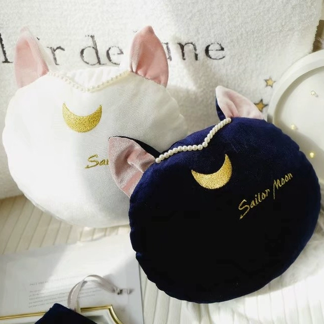 Sailor Moon Luna Cat Pearl Car Headrest Gối kê cổ Gối cho mèo Sản phẩm nội thất ô tô - Ô tô nội thất Accesseries