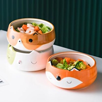 Creative Childrens Cartoon Ceramic Fruit Dessert Vegetable Salad Bowl Home Breakfast Bowl Rice Bowl Ramen Bowl Tableware