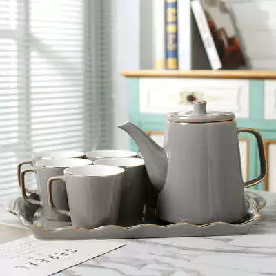 Simple water set Cup Cup with Nordic cold water bottle European teapot tea cup set home living room Cup
