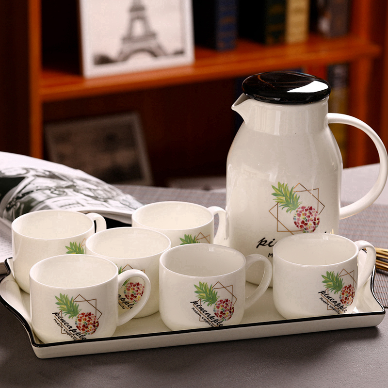 North European style tea set with I sitting room tea pot contracted household ceramic water ipads porcelain cup cup