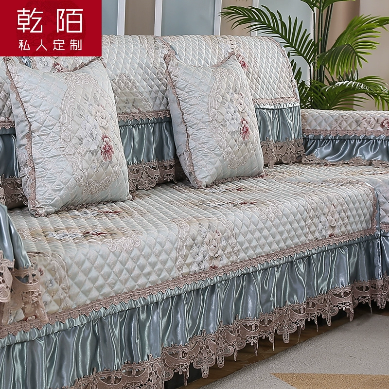 Sofa dày bao gồm đệm sofa bốn mùa phổ quát đệm tùy chỉnh phong cách châu Âu bao gồm tất cả phổ biến chống trượt khăn sofa đầy đủ bìa - Ghế đệm / đệm Sofa