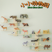 Wall shelf bedroom childrens bookshelf storage rack integrated toy wall decoration Wall living room TV background