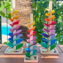 Childrens toy boy 2021 New Rainbow Music Tree ball track Montmorsky early education puzzle girl wooden