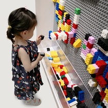Compatible with mall building blocks transparent box building blocks wall storage slot dustproof storage box acrylic display box large customization