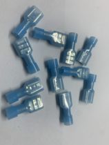 FDFN2-250 nylon fully insulated female terminal 6 3 plug spring cold press terminal nylon butt terminal