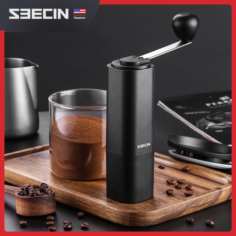 American seecin high-grade hand coffee hand grinding household hand coffee machine stainless steel core grinding machine
