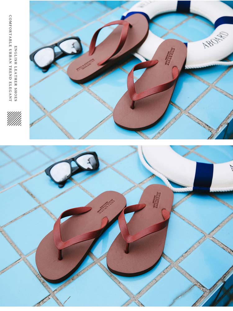 2018 dép mới của nam giới thời trang mùa hè mặc của nam giới không trượt mềm dưới flip flops nam triều kéo bên ngoài mặc giày bãi biển người đàn ông