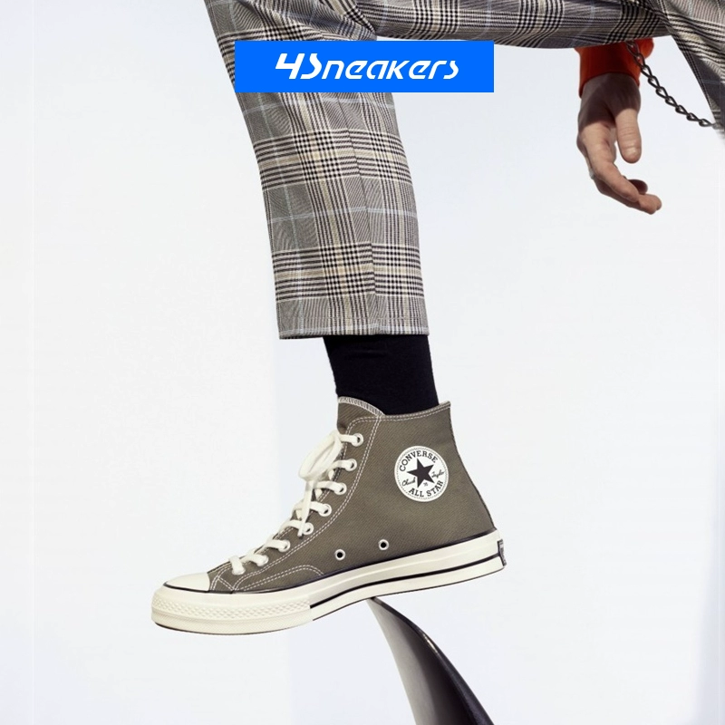 Converse Converse CTAS 1970s Giày vải màu xanh quân đội tie-dy tiêu chuẩn Samsung 162052C 167648C - Plimsolls