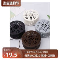 Wrought iron mosquito coil box Incense stove sandalwood box Outdoor fireproof belt cover can be hung indoor portable hollow mosquito coil tray