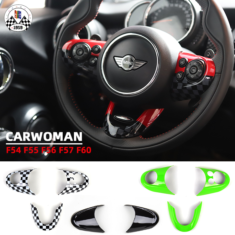 BMW Mini Mini Cooper F54 F55 F56F57 F60 modified steering wheel key sticker shell decoration