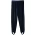 Tám mươi chín mươi tuổi nhung vàng dẫm lên quần body, mặc quần legging, phong cách của phụ nữ, không ngã xuống, bước nhảy quần quần legging giả da Quần tây thường
