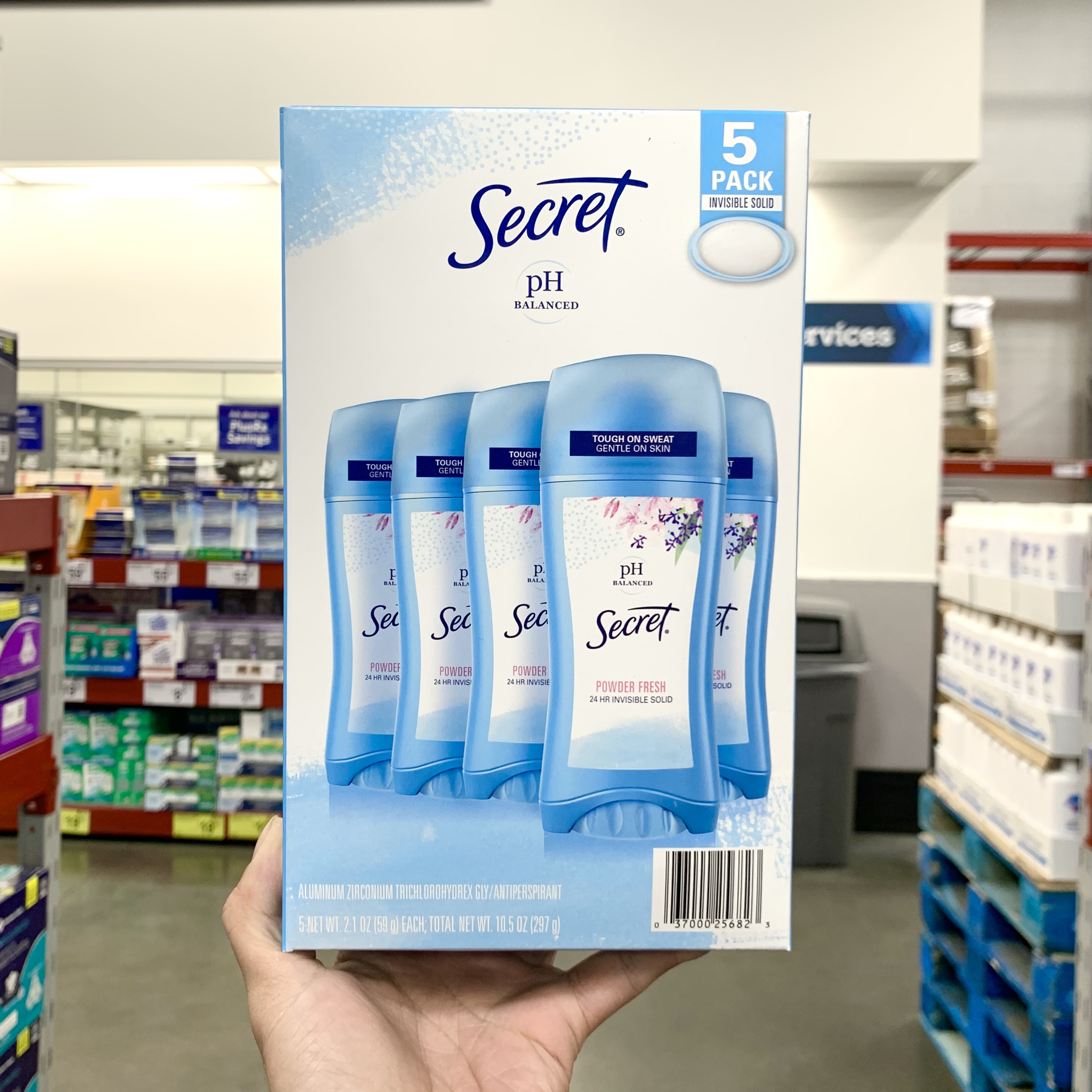 U.S. Secret Underarm Anti-sweat Body Cream to HU Smelly Anti-sweat Solid Perfume 59g * 5