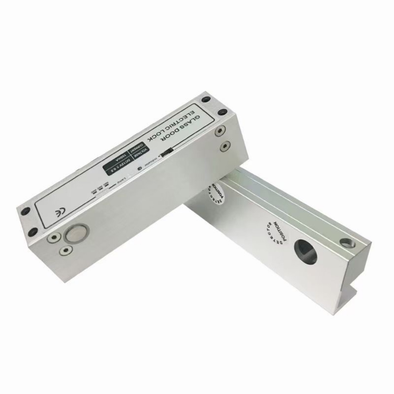 Up and down frameless glass door electrically inserted lock Access suit Double single door 5 Line low temperature time-lapse electric insert lock No frame door clip 