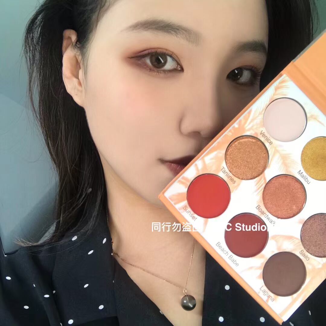 INS Super Fire Rung Beauty Beauty Creations Cali Set Hộp phấn mắt ba trong một phấn mắt missha 3 màu