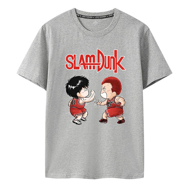 ເສື້ອຍືດແຂນສັ້ນ Slam Dunk ຮ່ວມ Rukawa Maple Sakuragi Hanamichi Century High Five Cartoon Clothes SLAMDUNK