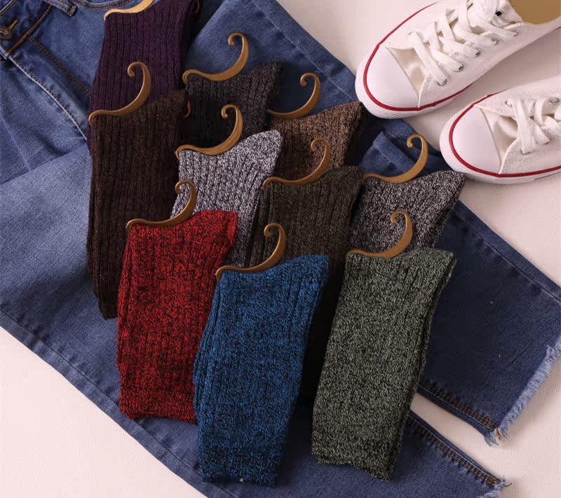 Mùa thu và mùa đông tất nữ vớ vớ vớ nữ vớ vớ cotton tất cổ cao hàn quốc