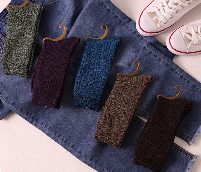 Mùa thu và mùa đông tất nữ vớ vớ vớ nữ vớ vớ cotton tất cổ cao hàn quốc