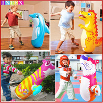 INTEX Inflatable Tumbler Childrens large animal cartoon fitness boxing bag thickened baby toy tumbler