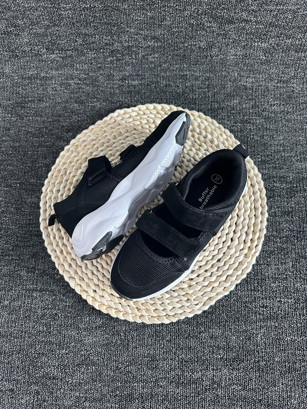 Foreign Trade Order: Summer Hollow-Out Mary Jane Shallow Casual Sneakers for Women, Lightweight Walking Shoes with Velcro Buckle