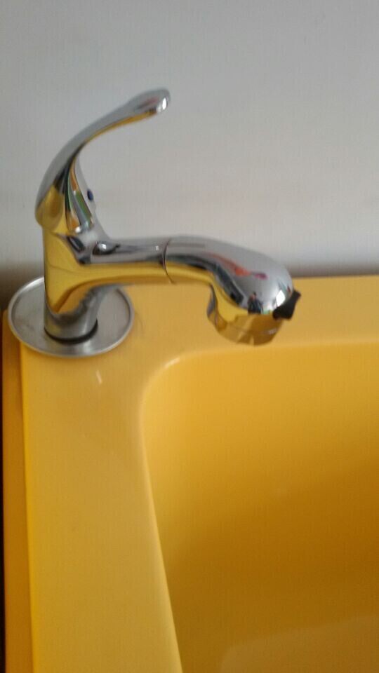 Acrylic swimming pool special pull-out tap full copper single to pull the pull tap hot and cold conversion with shower head