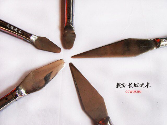 Match gun head performance electroplating gun head large and small martial art gun head red tassel gun head small round head of the Great Wall martial arts