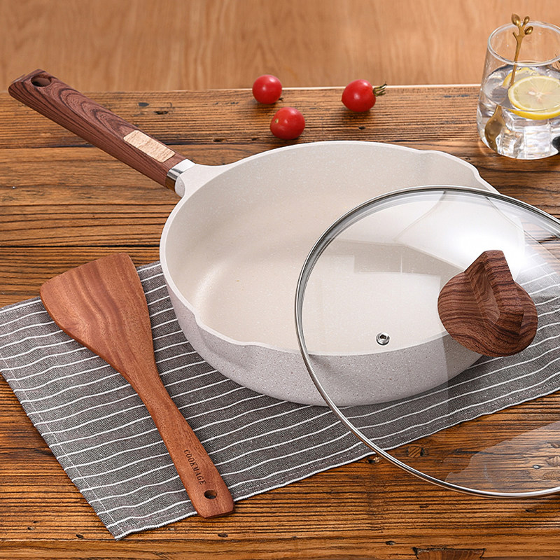 South Korea Maifanshi non-stick wok household induction cooker non-lampblack pot gas stove special pan-bottom wok