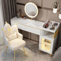 Minimalist dresser light luxury sense bedroom modern simple net red makeup table small apartment storage cabinet integrated table