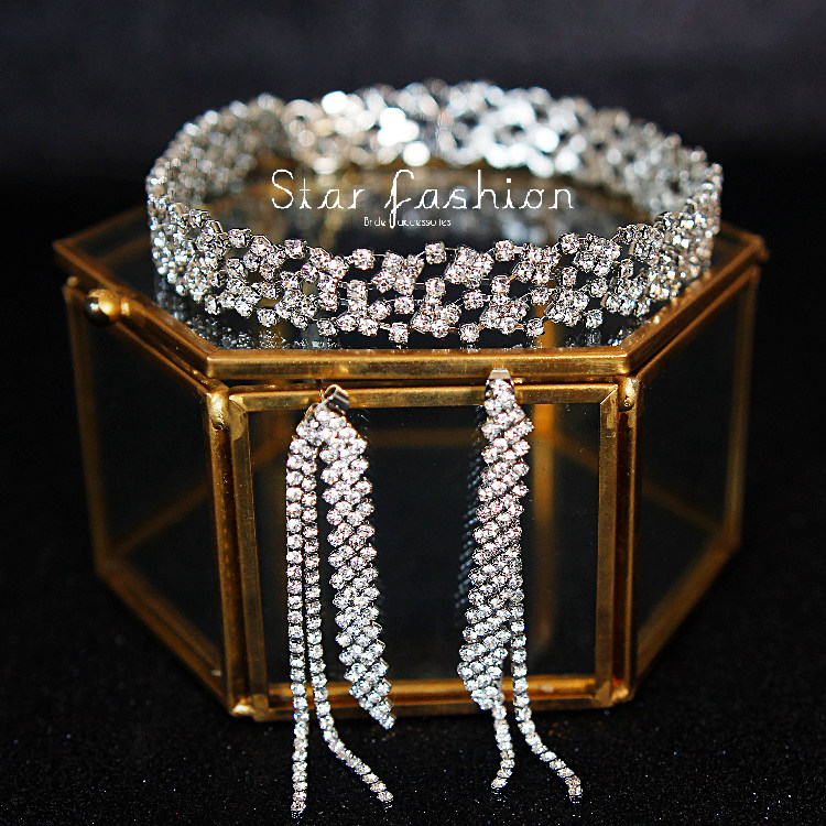 Minimalist 100 Lap Adjustable Fashion Necklace Super Shiny Evening Dress Necklace Bridal Gown Wedding Dress Dinner Necklace Accessories