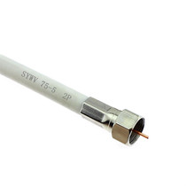 High-quality cold-pressed single-tube metric -5 F head metric 75-5 RG6 cable digital TV thread F head