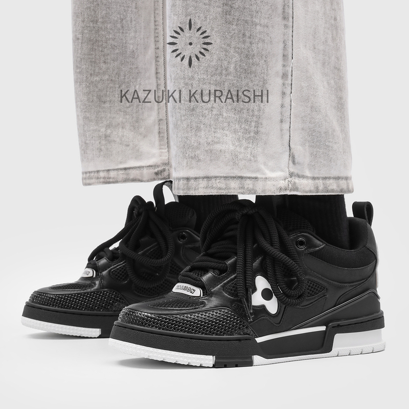 Kuraishi Kazuki Trendy Brand Versatile Casual Sneakers Men's New Sports Shoes Fashionable Simple Comfortable Thick-Soled Shoes