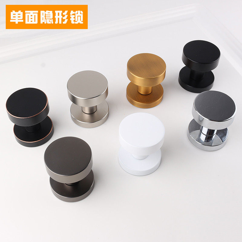 German Fine Work Invisible Door Lock Darklock Single Face Concealed Spherical Lock Background Wall Solid Door Door Bedroom Door Lock