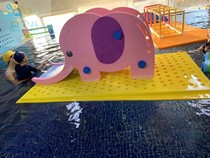 Quanbeier parent-child swimming teaching aids swimming pool customizable water education teaching aids toys Dumbo water slide