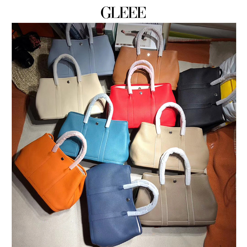 High quality 100 lap commuter bag genuine leather garden bag 30 36cm handbag ol large capacity mommy bag shopping bag