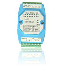 8 in 8 out programmable distributed IO module rs-485 output communication Isolation Modbus RTU Industrial lightning protection