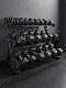 New Hexagonal Rubber-Coated Fixed Dumbbells for Men, Commercial Three-Layer Ten-Piece Dumbbell Rack Set for Personal Training and Strength Fitness
