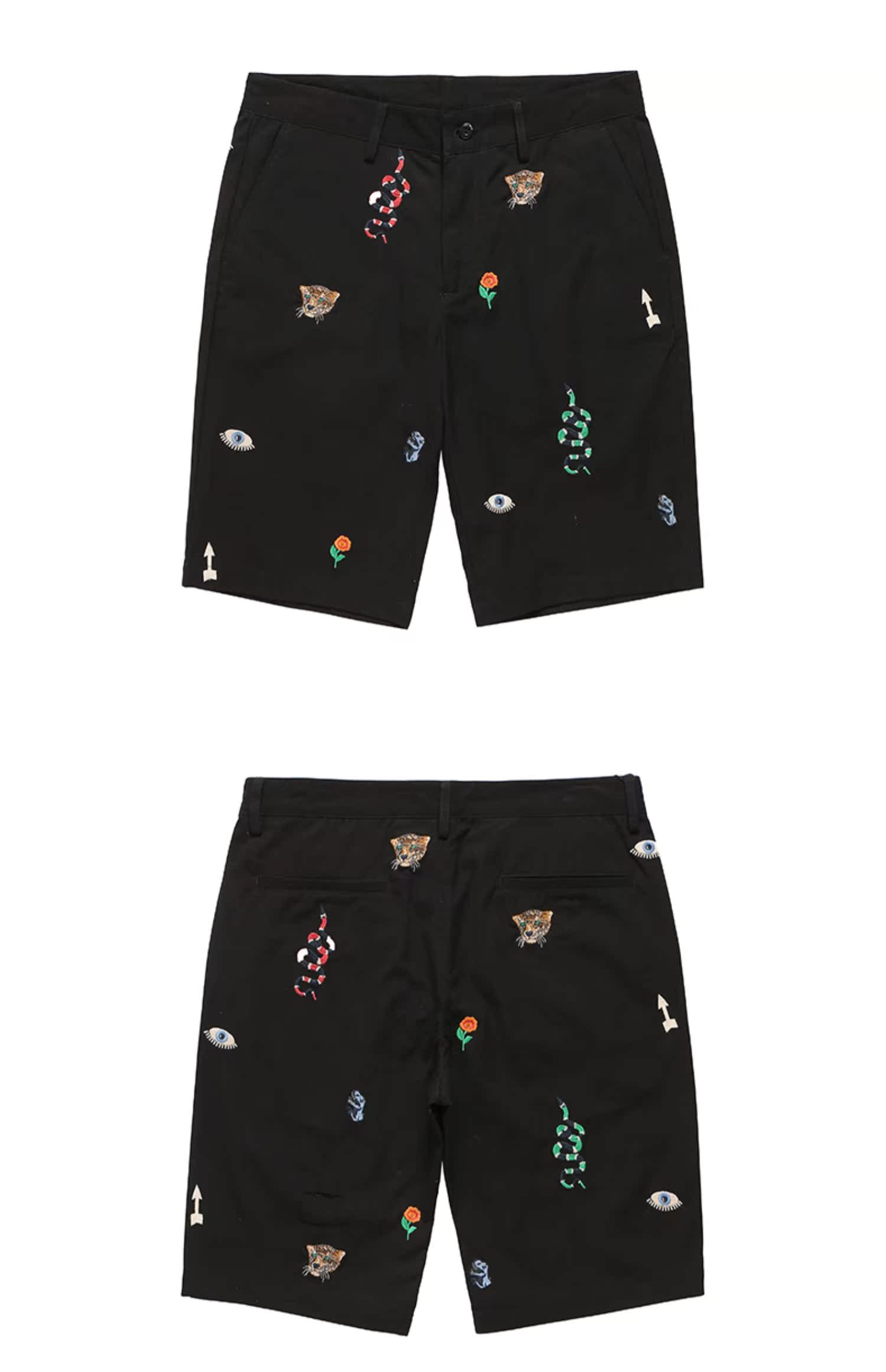 La Chapelle áo khoác nam đi bộ quần short 2019 hè mới 100% cotton giản dị năm quần nam - Quần short quần thun nam