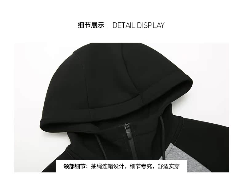 La Chapelle Giày nam Jackwalk Air Layer Áo len nam 2019 Mùa xuân Trùm đầu Áo khoác giản dị cho nam - Áo len áo hoodie đôi