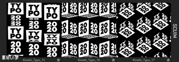 图片[43]-UI设计文字创意动画高级潮流3D立体渐变运动扭曲变形AE模板素材-cg男孩