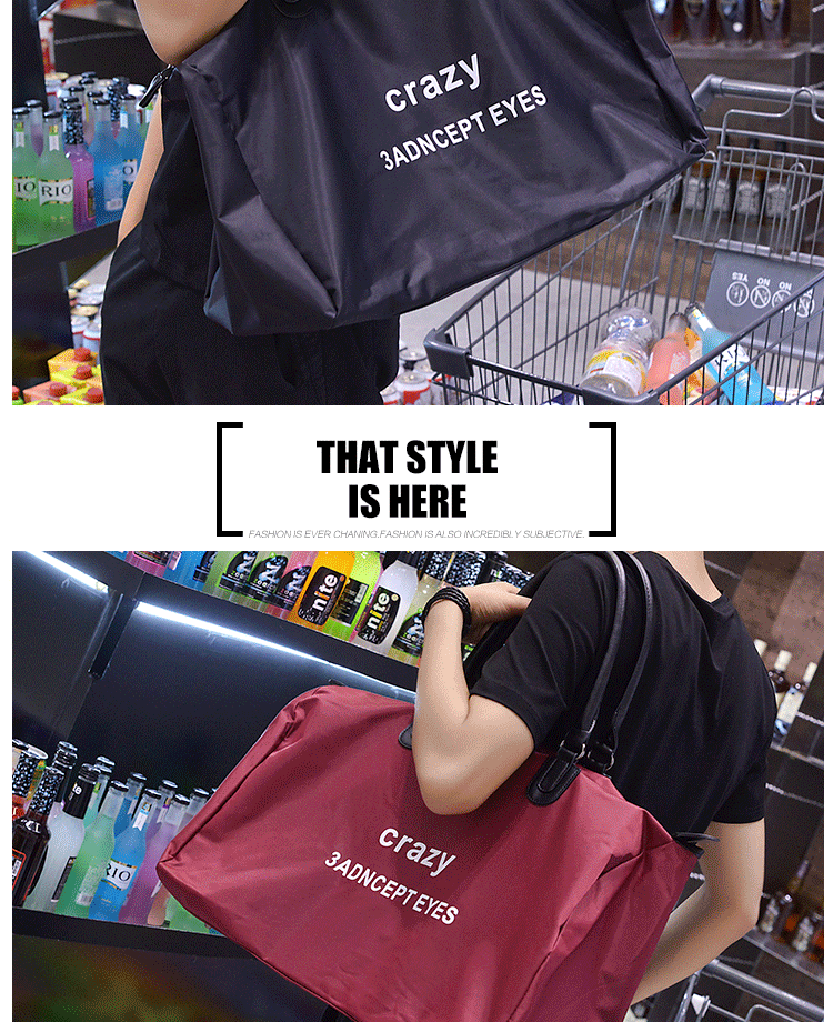2016 mới thủy triều ban đầu đơn giản in thư tote túi xách túi xách du lịch công suất lớn túi hành lý thủy triều shop túi