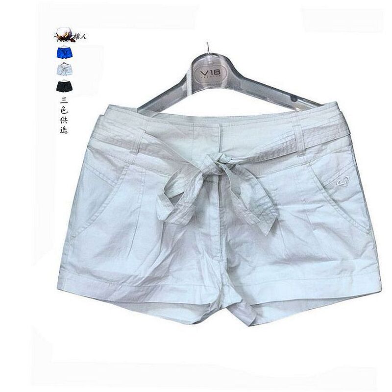 Summer Women's Shorts Casual Waistband 3-Point Pants Clearance Sale All-Cotton Breathable Slim-Fit Commuter Hot Pants 051 Trendy