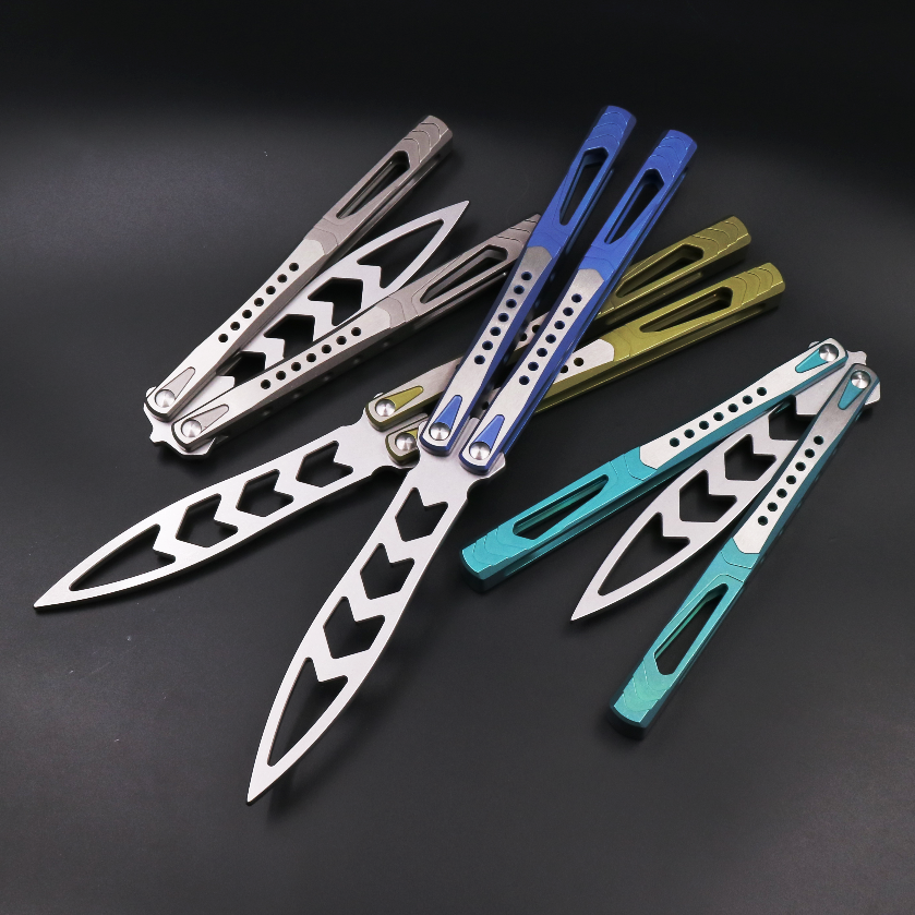 Councils Titanium Alloy Handle High - end effective shaft - shaft storage shaft - shaft butterfly knife unopened