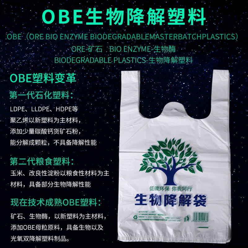 Biodegradable plastic bags Environmental Protection food bags disposable portable delivery bags can be decomposed vest bags customized