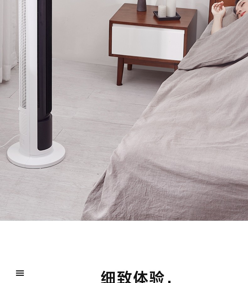 quạt đèn trần Quạt điện đẹp quạt ZAC10CR điều khiển từ xa thời gian câm có thể tháo rời và có thể giặt được - Quạt điện quạt treo tường điện cơ