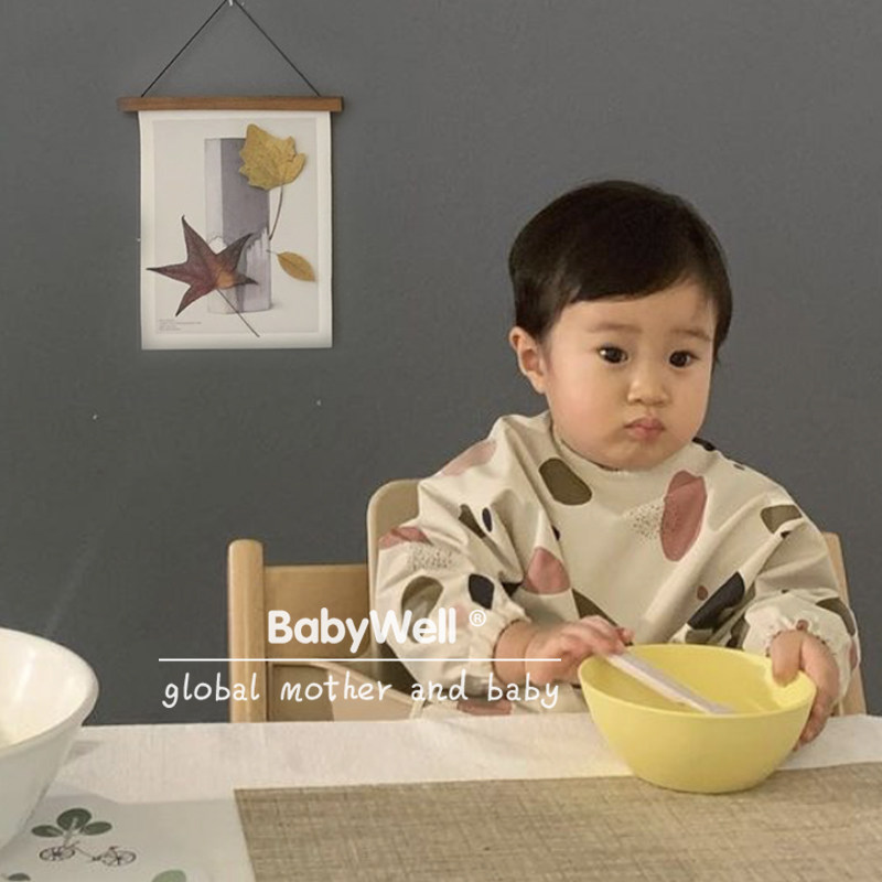 ins eating bib baby anti-wear coverall children waterproof dirty eating bib super soft liewood Danish baby bib