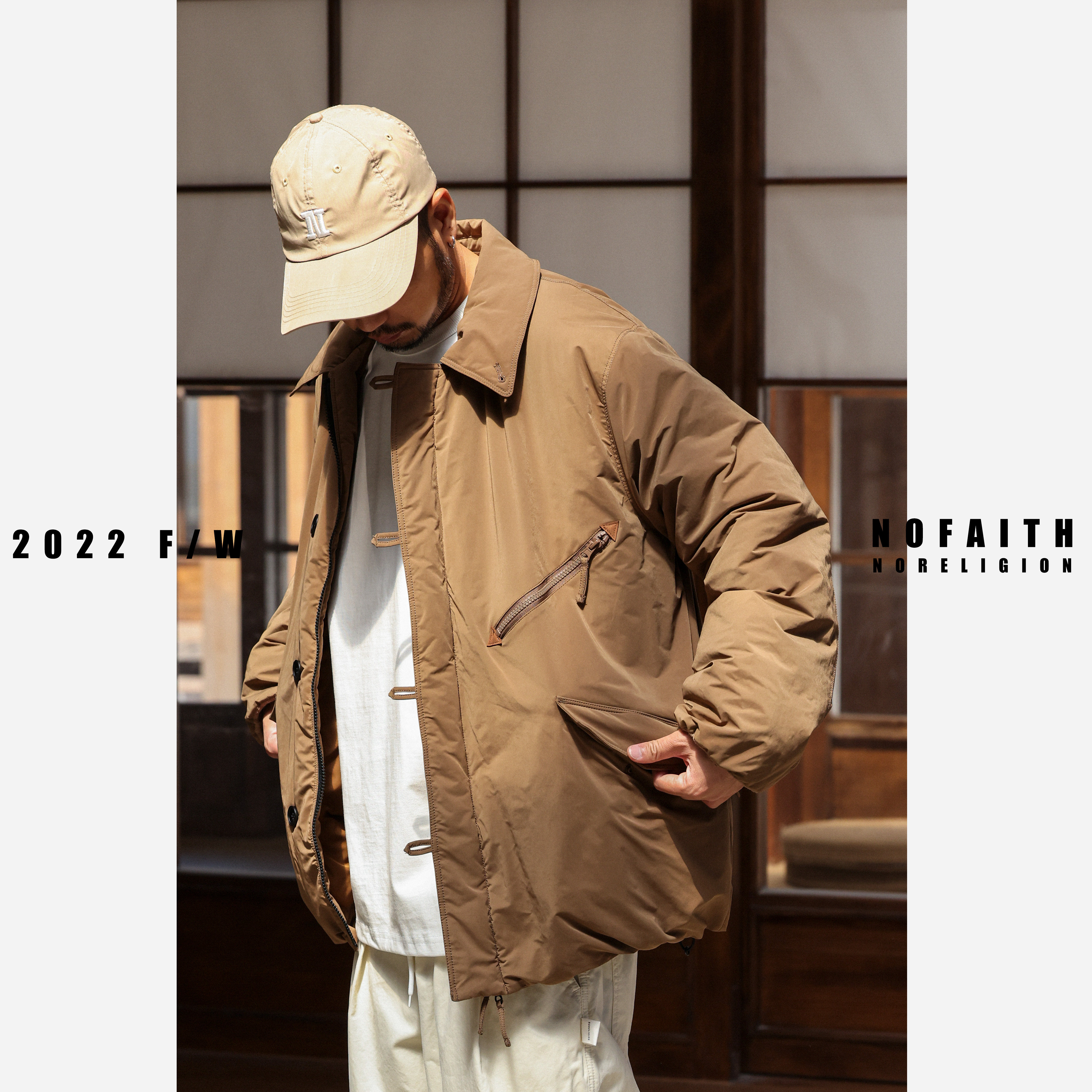 Nofaiteh winter warm silk cotton down cotton cotton jacket men loosely leap cotton coat coat without faith