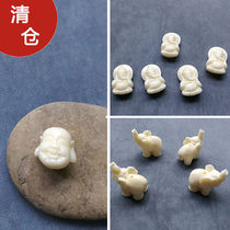 Special offer (G accessories)Carving accessories Maitreya Buddha Buddha Head Laughing Buddha Elephant God baby Elephant Buddha beads Partition beads Pendant card