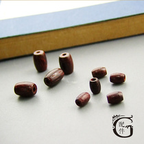 Special price Indian leaflet rosewood waist drum beads DIY female handmade beaded Buddha beads Bracelet necklace Rice beads Spacer beads Loose beads