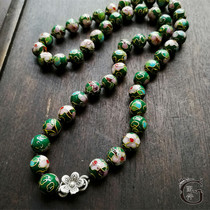 Promotion (G accessories) Female Original design necklace copper tire cloisonne Auspicious Cloud Flower sweater chain Christmas gift