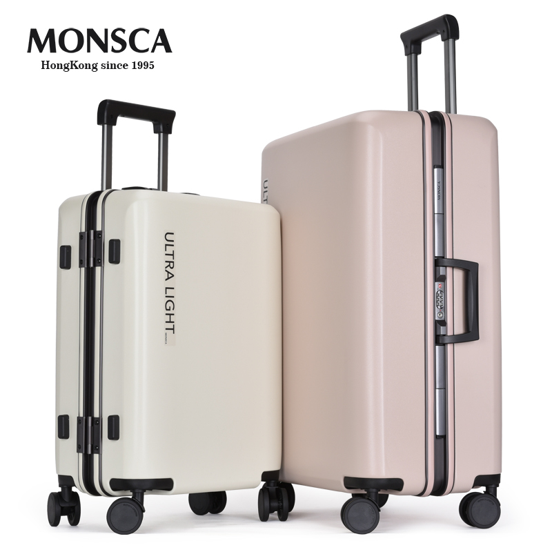 Monsca New Luggage 20inch Trolley Case for Male and Female Students 24inch Large Capacity 26inch Travel Suitcase